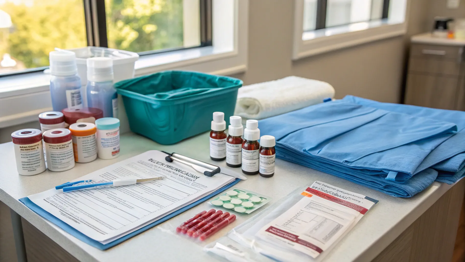 Post-surgical supplies and medications