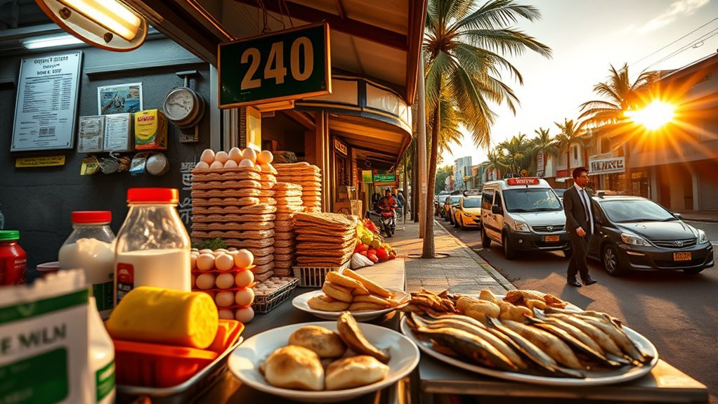 affordable dining and groceries