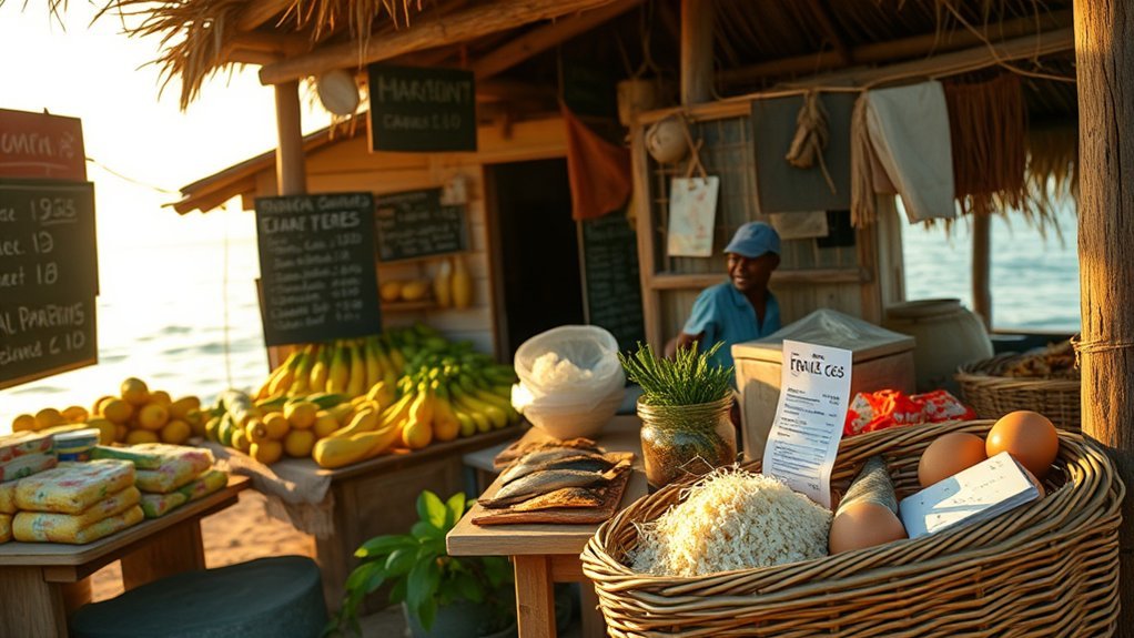 affordable dining and groceries