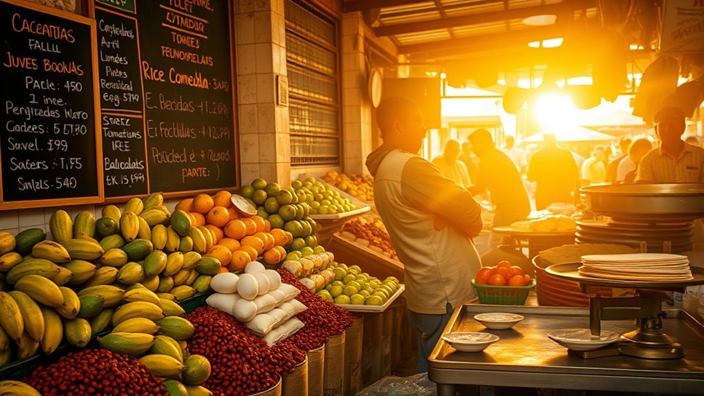 affordable dining and groceries