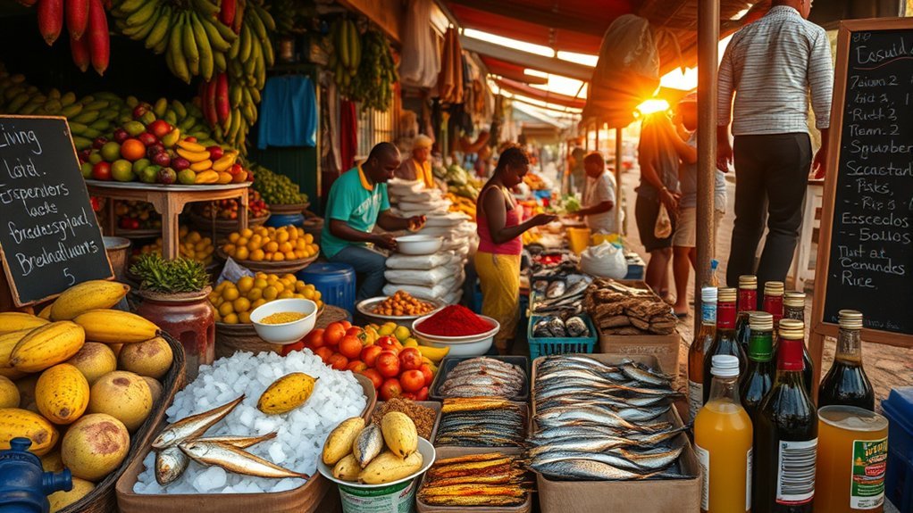 affordable dining and groceries