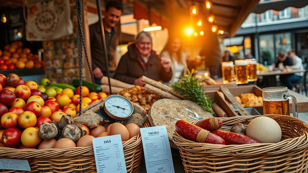 affordable dining and groceries