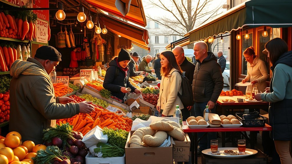 affordable dining and groceries