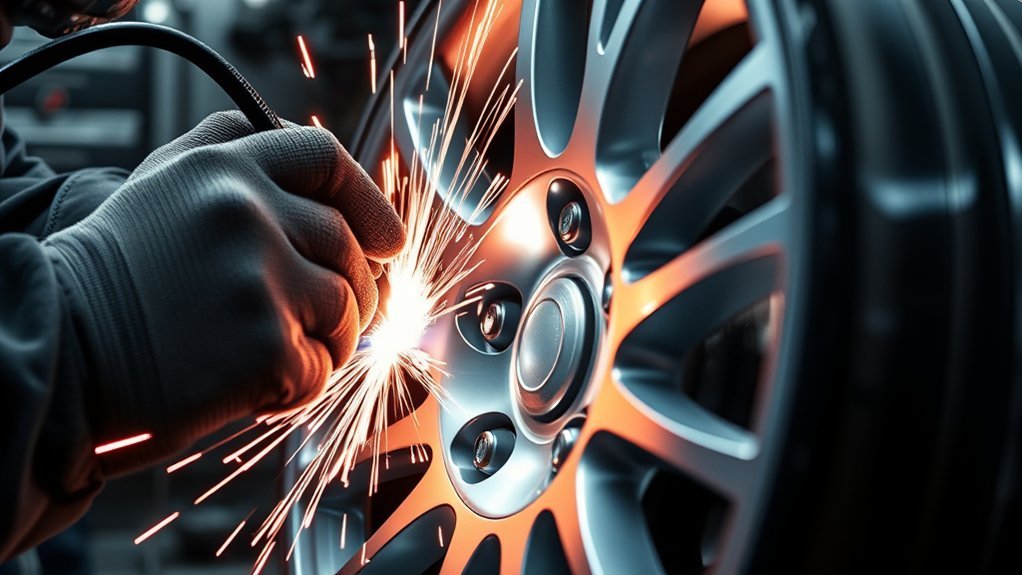 alloy wheel welding process