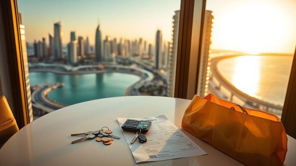 average living costs in abu dhabi