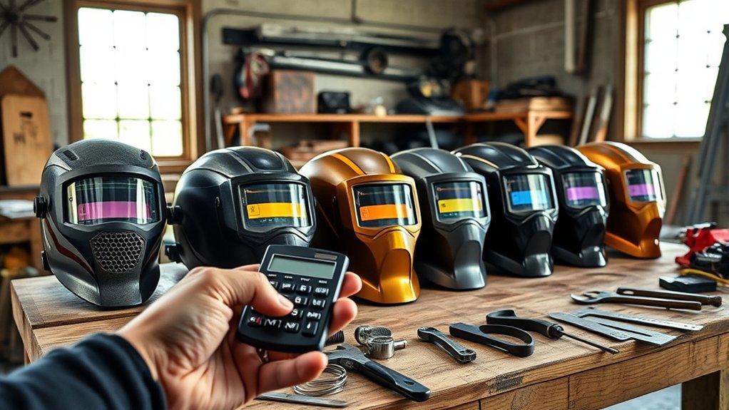 budgeting for welding helmets