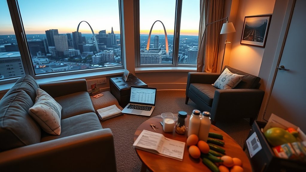 comfortable st louis living budget