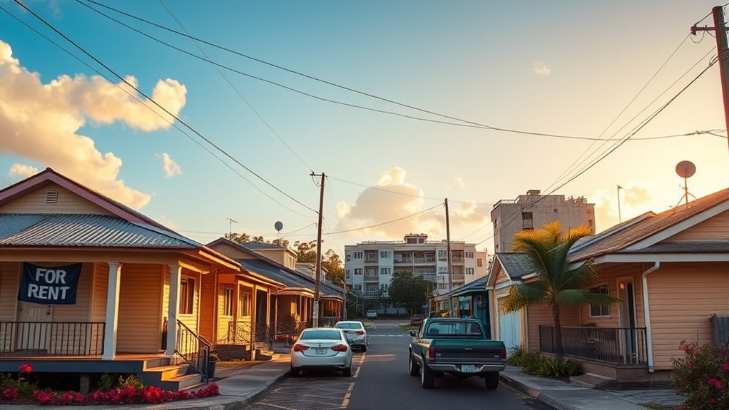 comparing downtown and suburban rentals