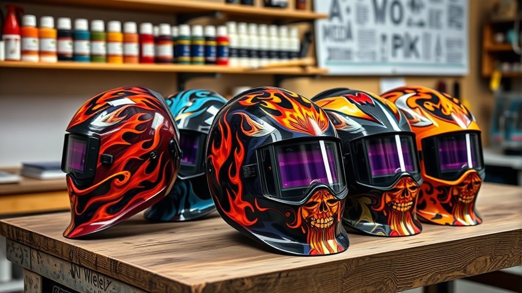 customizable welding helmet options