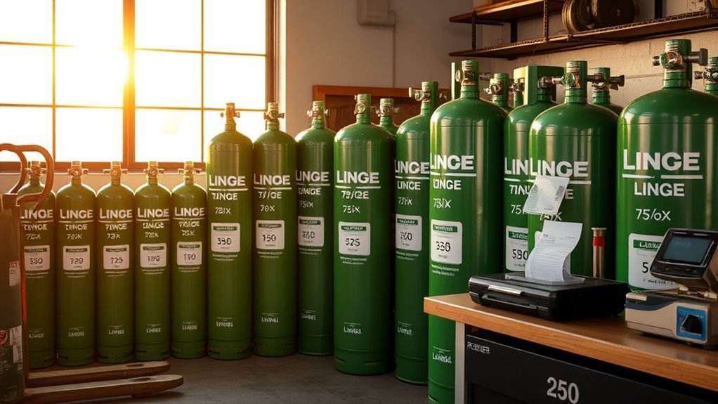 cylinder sizes and pricing