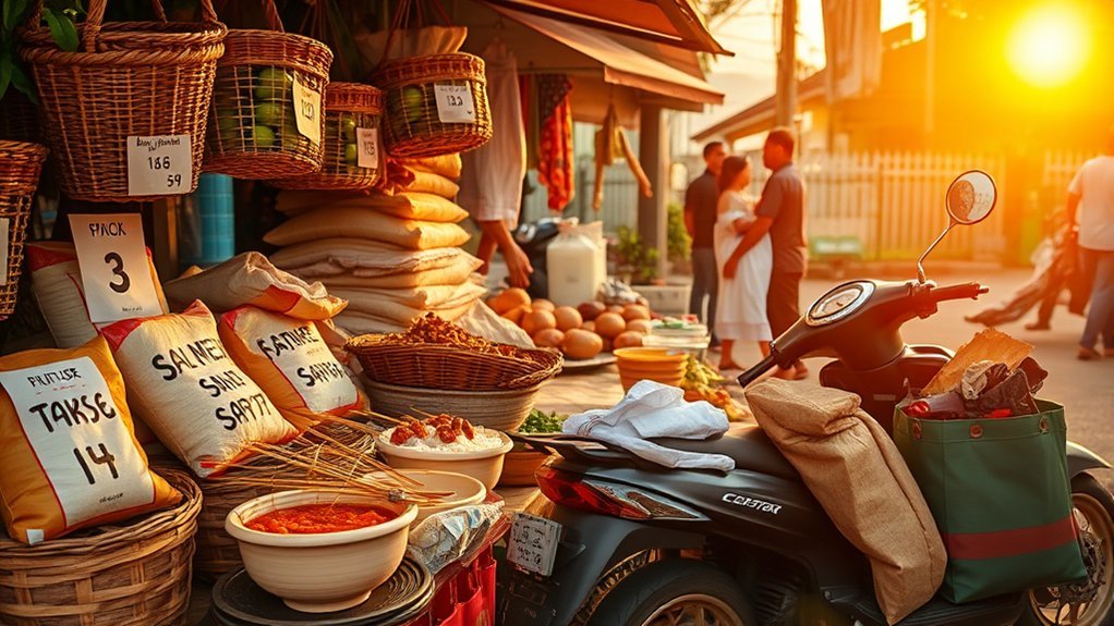 dining and grocery costs in denpasar bali