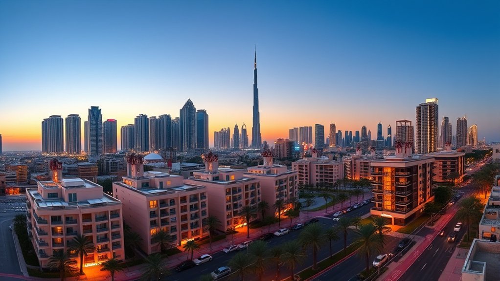 dubai housing costs center vs outskirts