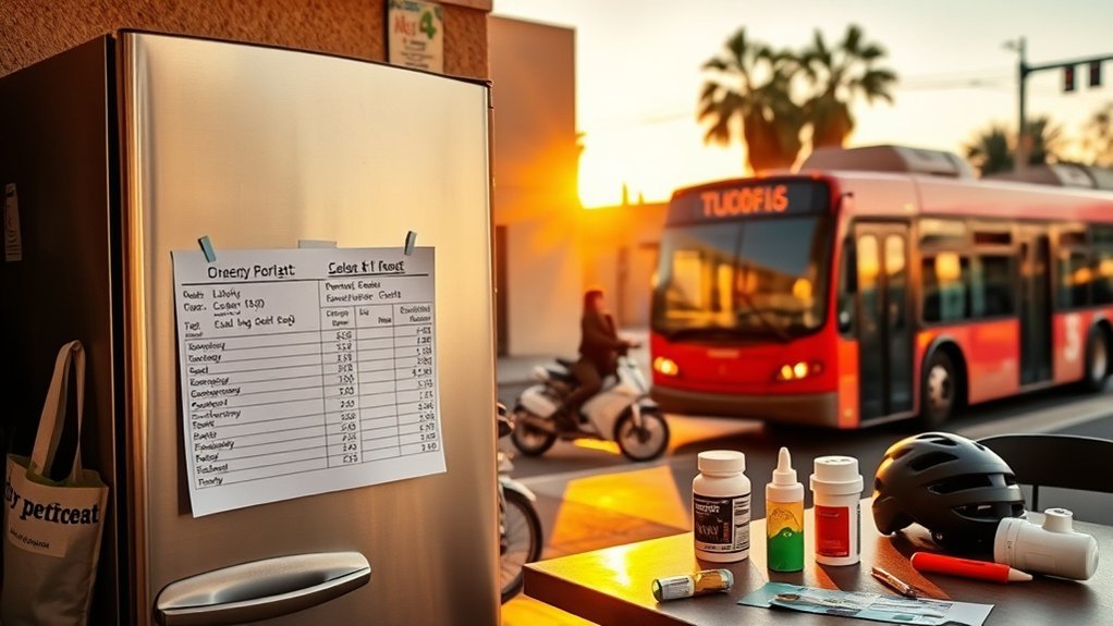 healthcare and transportation costs