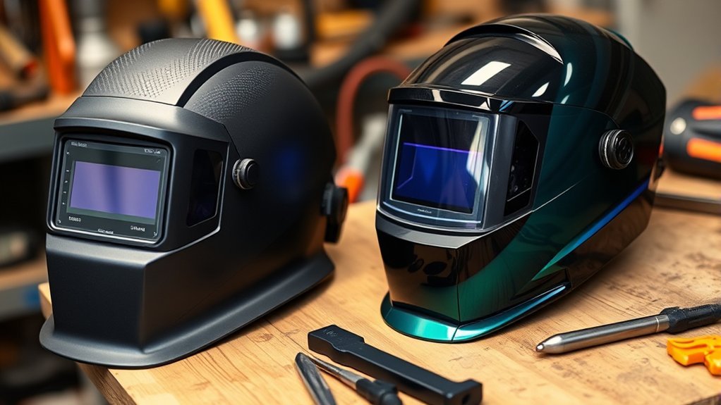 helmet comparison passive vs auto darkening