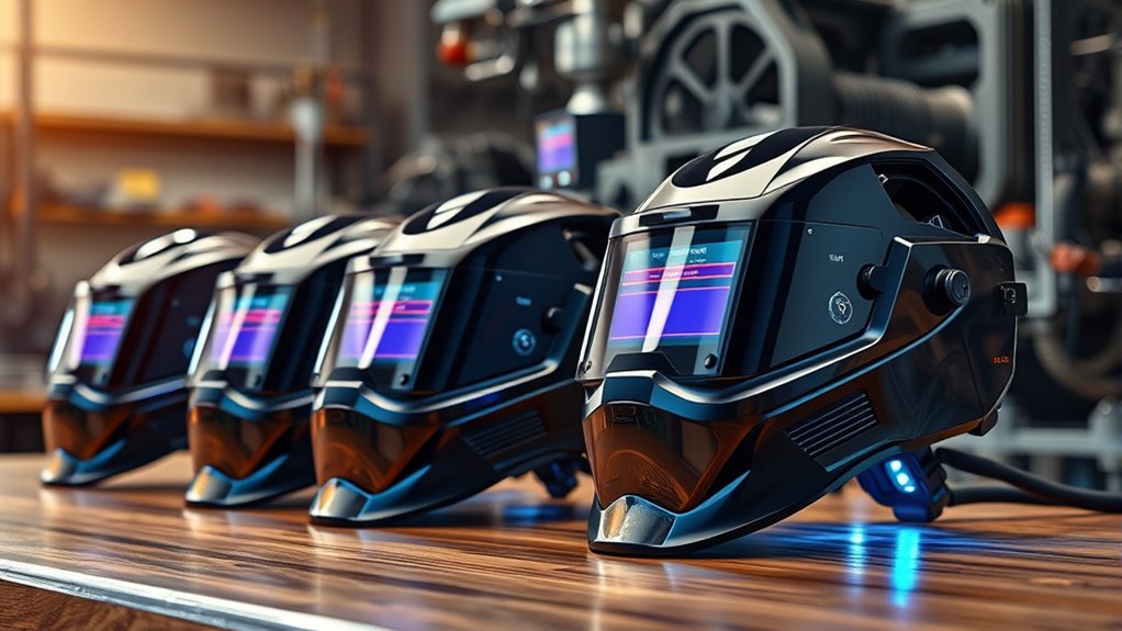 high tech welding helmet features