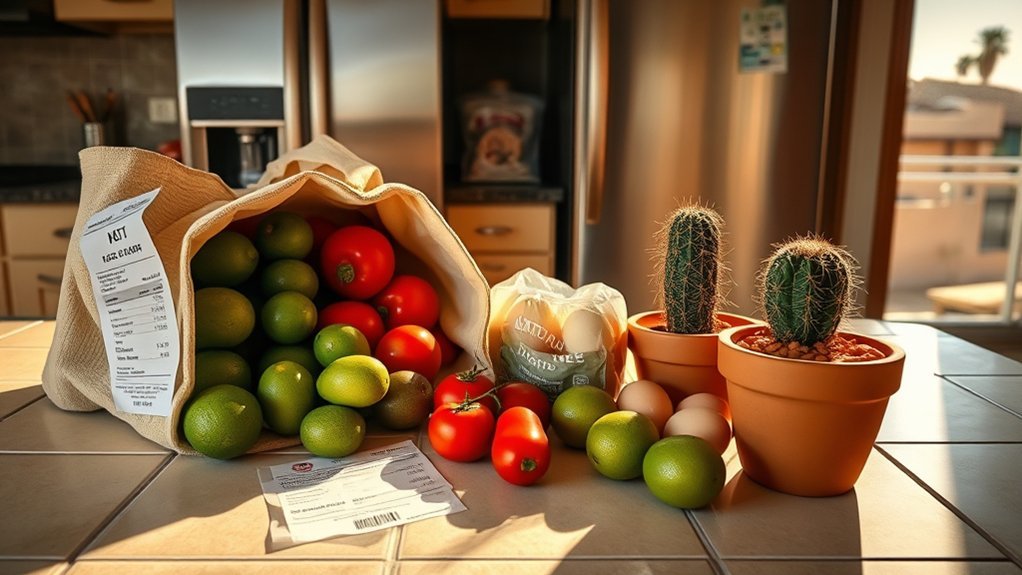 higher than average grocery costs