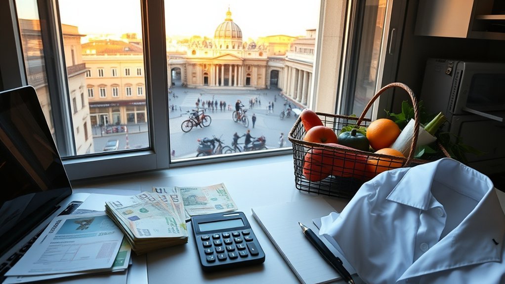 income and living costs