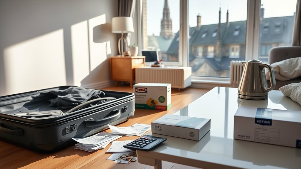 initial exeter move in setup costs