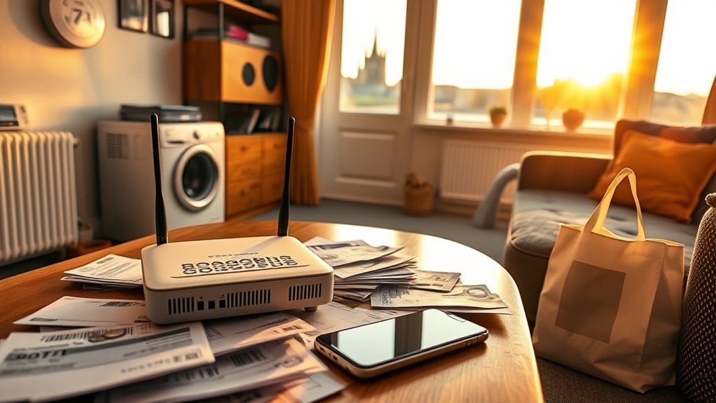 internet mobile and utility costs in chichester