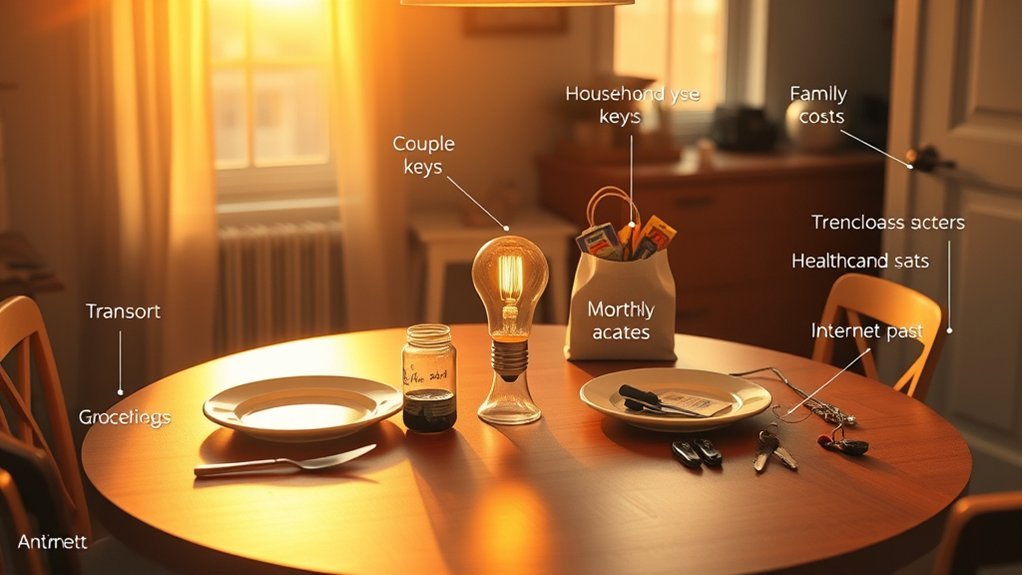 lexington monthly household costs