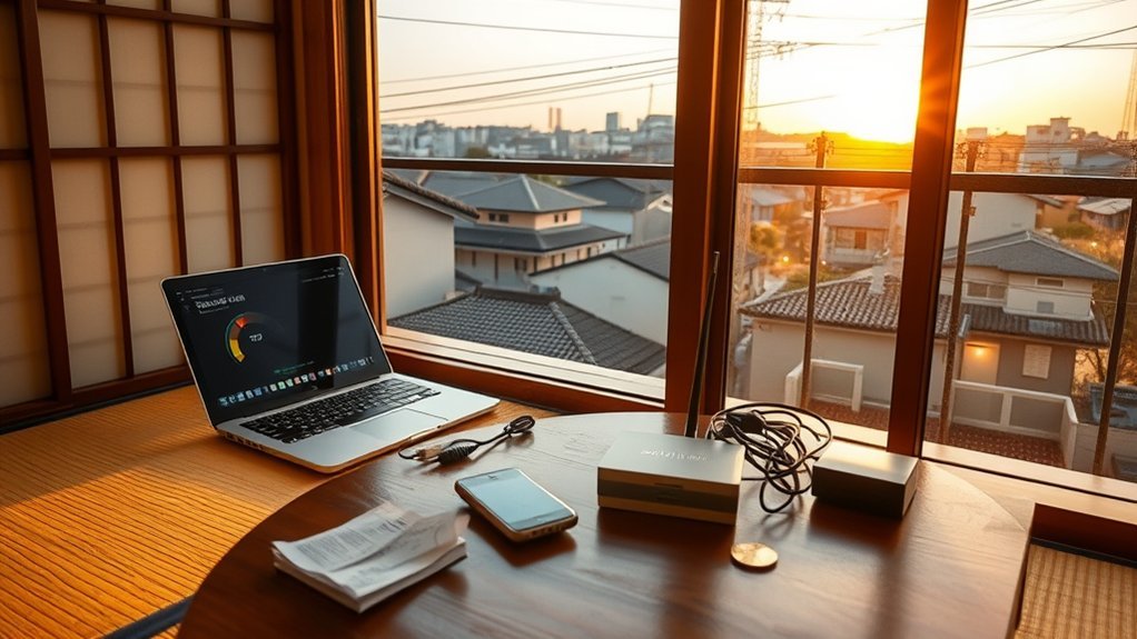 mobile and home internet costs in kyoto
