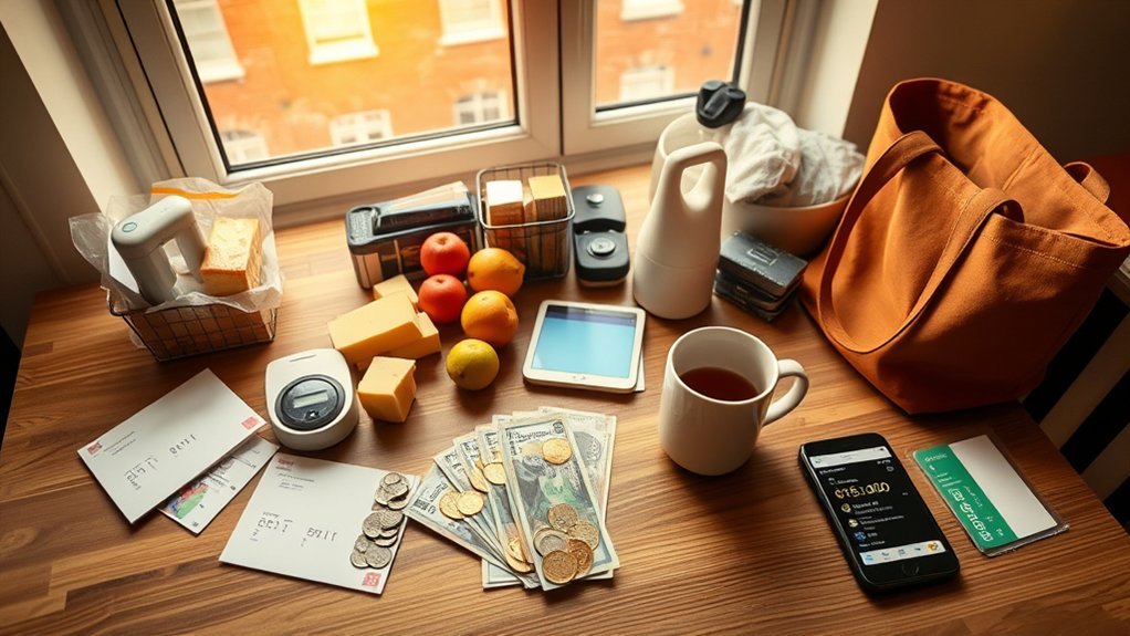 monthly budget food and utilities breakdown