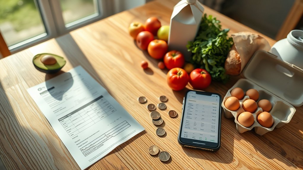 monthly grocery and dining costs