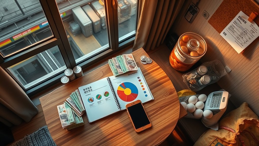 monthly living cost breakdown