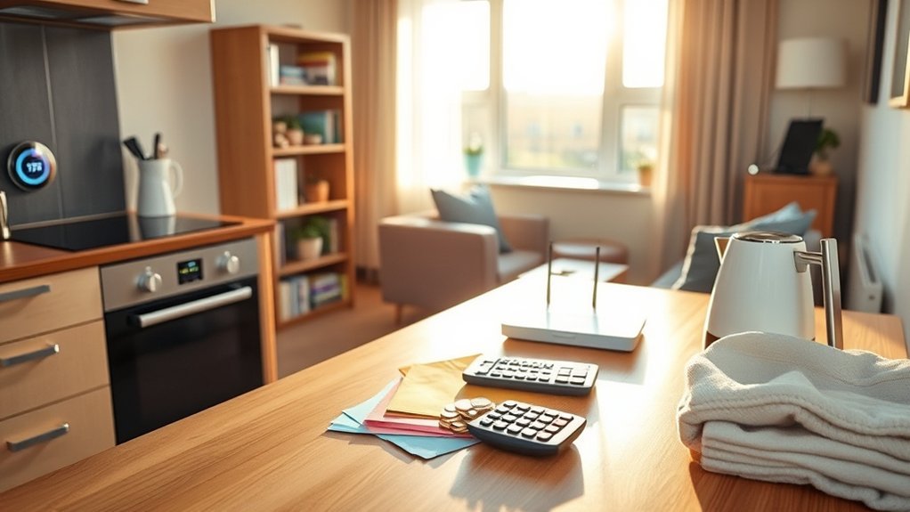 monthly rent plus utilities and internet