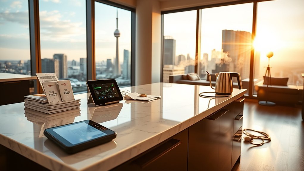 monthly utilities and internet costs in toronto