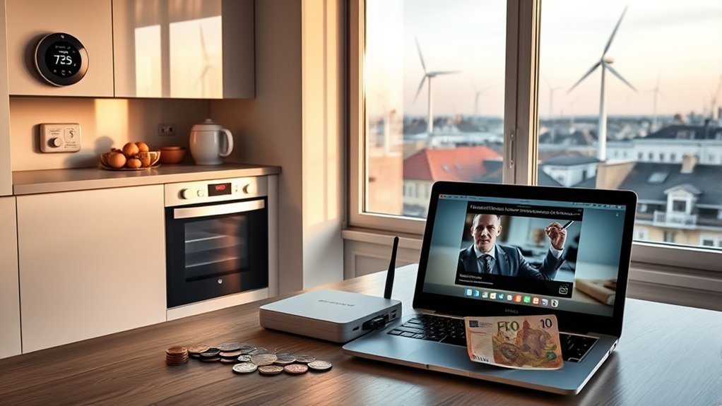 monthly utilities and internet costs