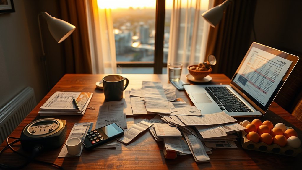 monthly utilities and services