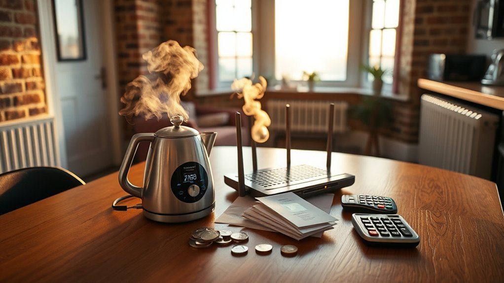 monthly utilities internet and mobile costs