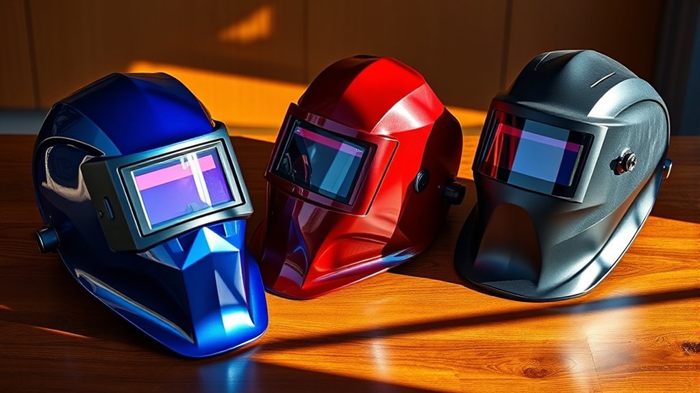 premium welding hood features