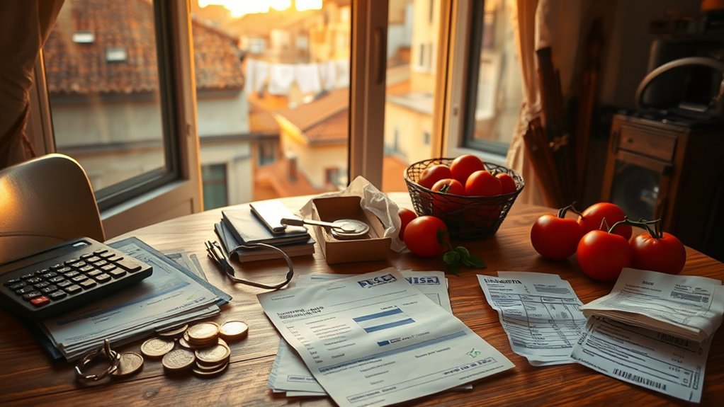 rome monthly living costs