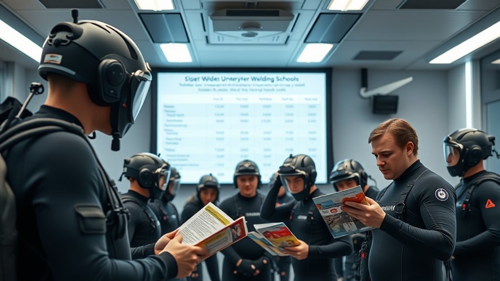 underwater welding training comparison