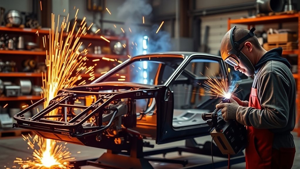 unibody frame welding costs