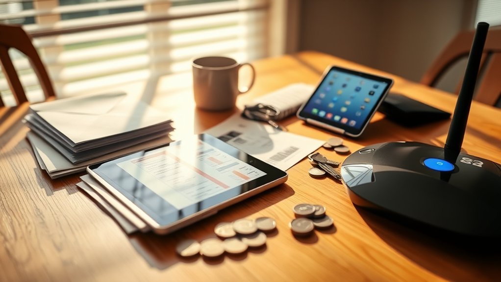 utilities internet phone costs
