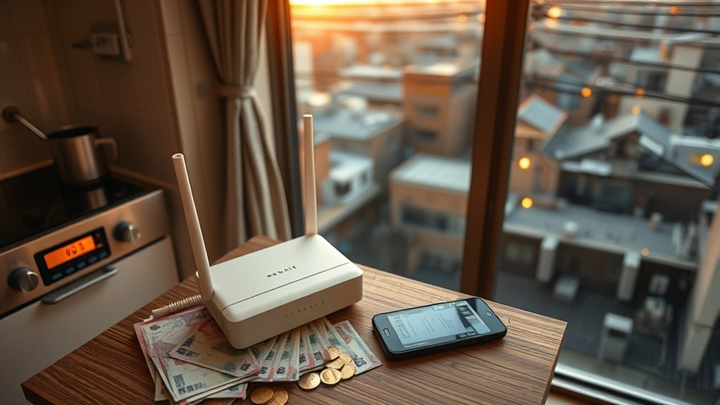 utility internet and mobile budgets