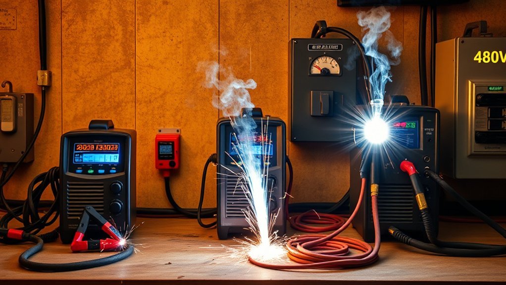 welder power requirements comparison