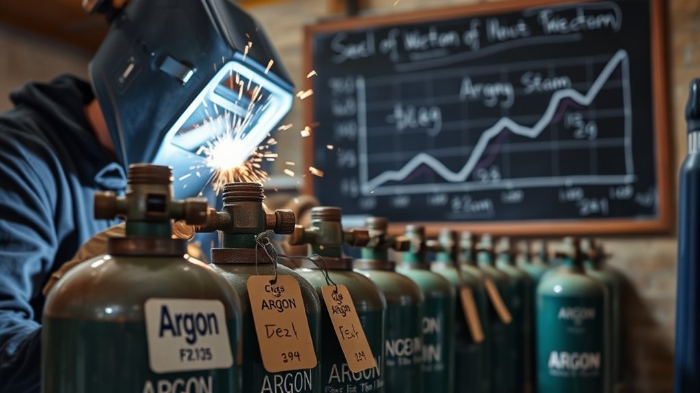 welding argon cost analysis
