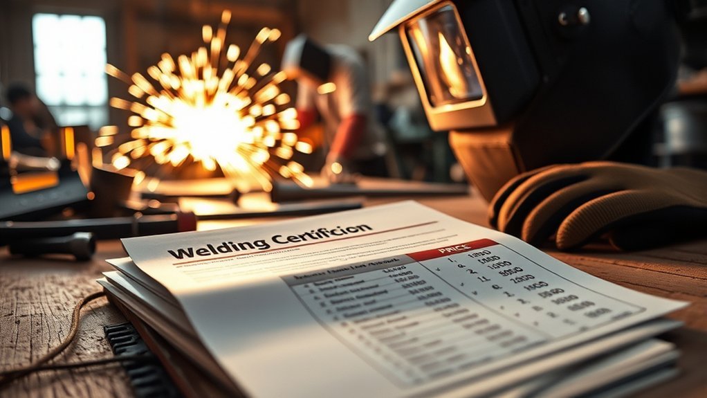 welding certification cost factors