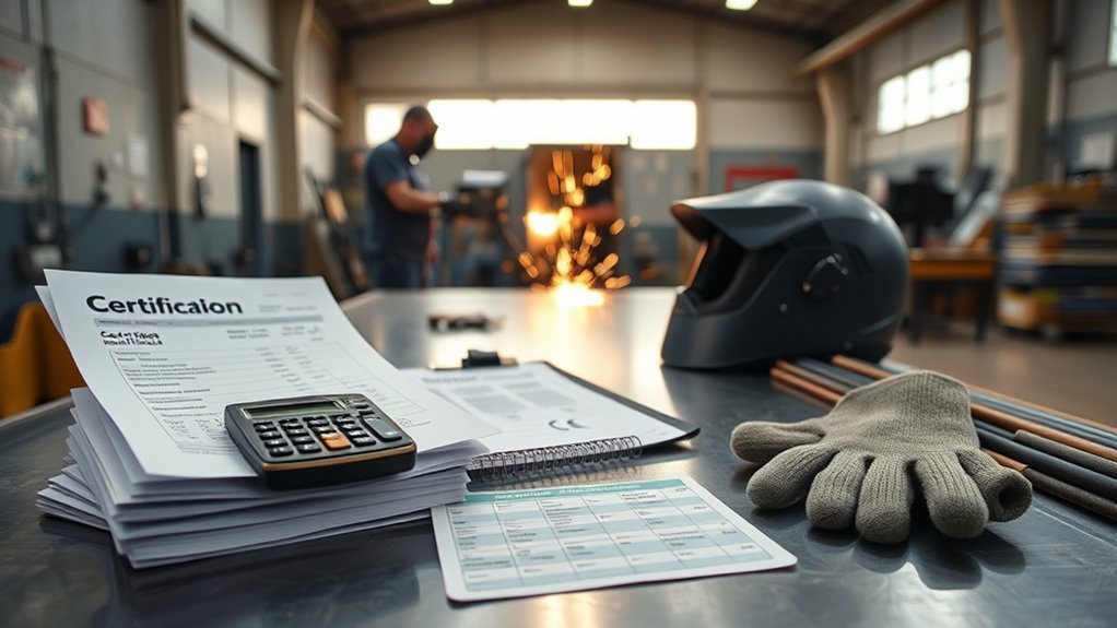 welding certification cost inquiry