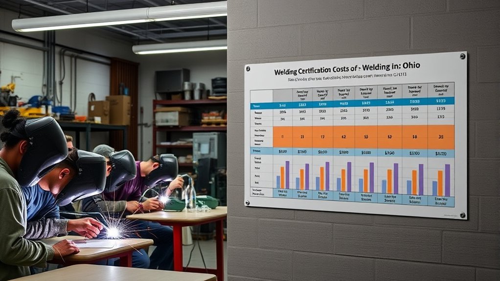 welding certification costs ohio