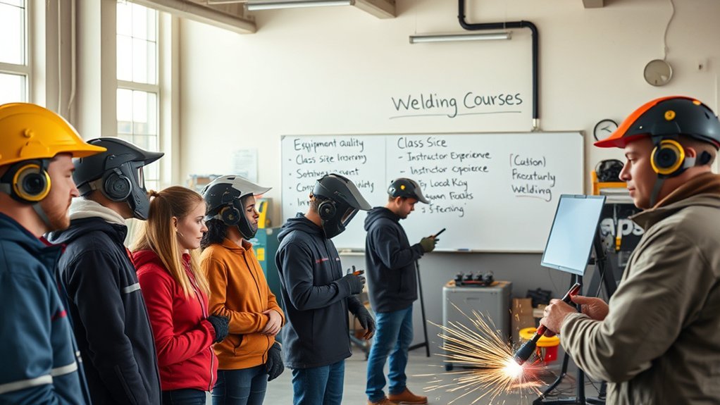 welding course cost factors