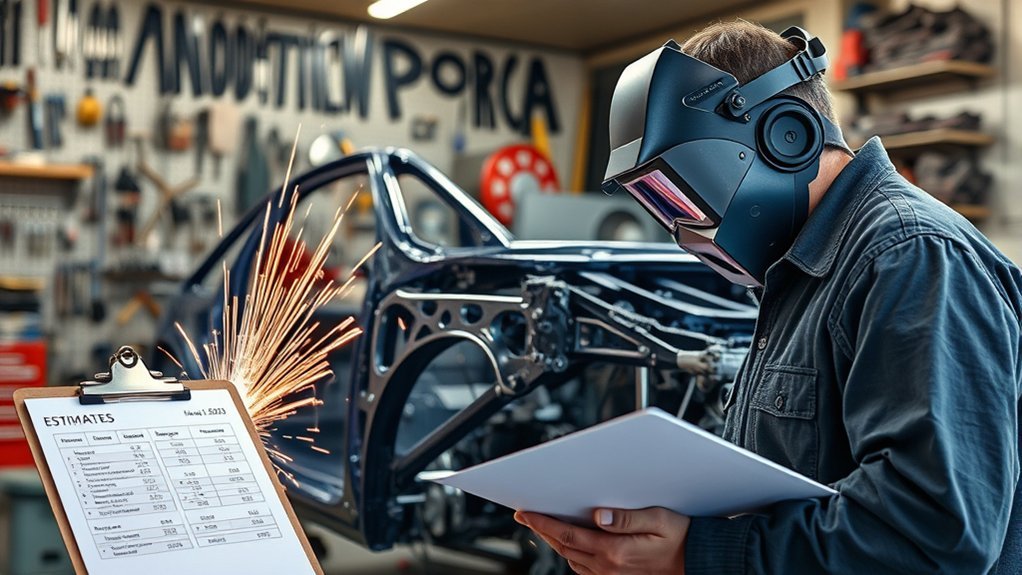 welding frame repair estimates