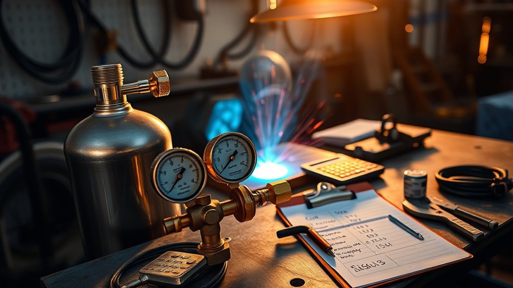 welding gas cost calculation