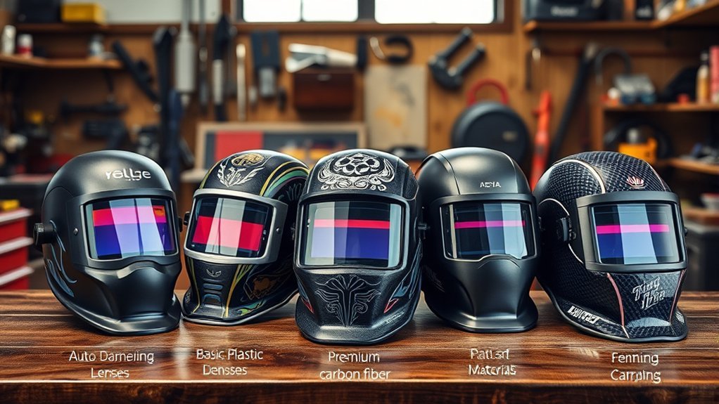 welding helmet cost factors