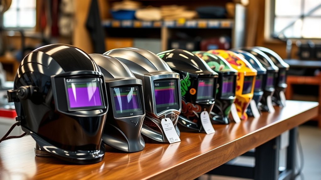 welding helmet pricing overview