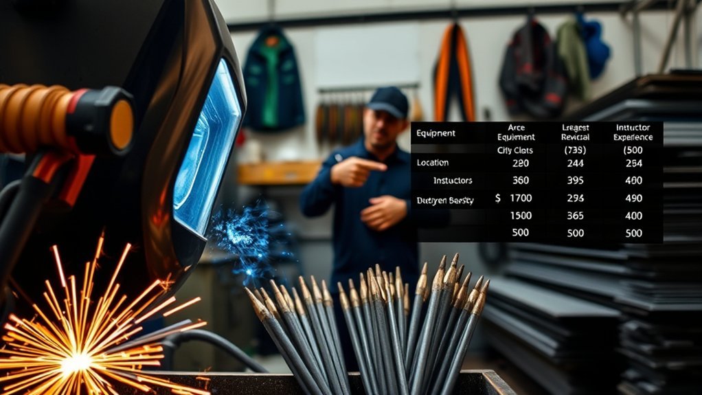 welding lesson cost factors